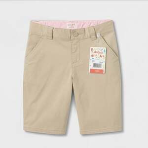 Kid’s Uniform Chino Shorts - Cat & Jack™ Khaki —Size 18